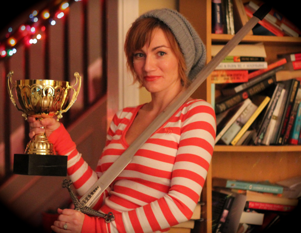 Official WordPress trophy and sword. "Where's Waldo?" ensemble sold separately.